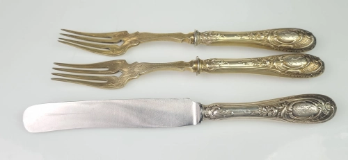 Cutlery, early 20th century , antique Warsaw, silver, old silver, Galeria Żak, art, antiques