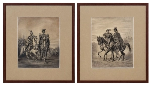 Franciszek Jasiewicz "Skrzetuski & Podbipięta", "Zagłoba & Bohun", c. 1890-1900