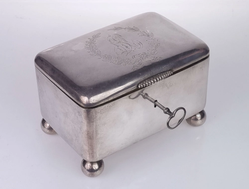 Sugar bowl, Antoni Riedel, Warszawa, 1890 , antique Warsaw, silver, old silver, Galeria Żak, art, antiques