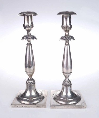 Candlesticks, Berlin, Germany, 1851 , antique Warsaw, silver, old silver, Galeria Żak, art, antiques