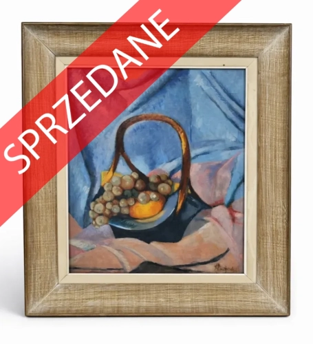Wacław Kajetan Pająk "Martwa natura z koszem owoców”