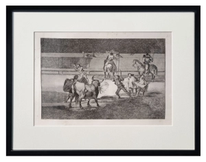 Francisco Goya “Ogniste banderille” z cyklu "La Tauromaquia" , ok. 1850 r.