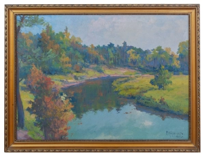 M. Kruszelnicki “Pejzaż z rzeką” 1935 r.