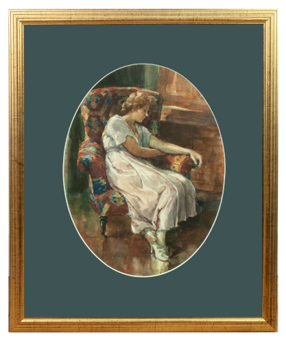 Ignat Bednarik "Po balu", 1914 r., malarstwo rumuńskie, akwarela muzelana