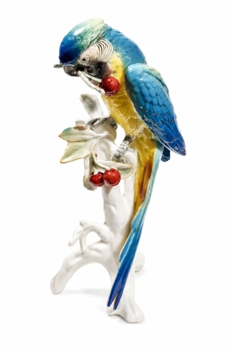 Papuga, Karl Ens, po 1945, antyki Warszawa, skup antyków, porcelana, stara porcelana, Galeria Żak