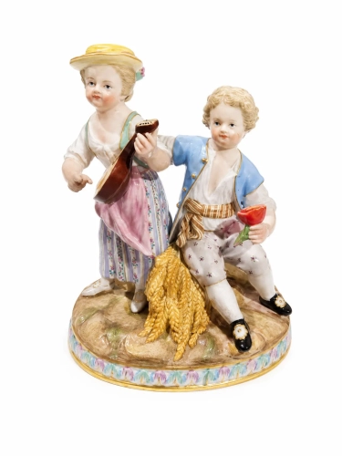 Allegory of Summer, Johann Carl Schönheit, Meissen, 1860-1924, antique Warsaw, antique porcelain, old porcelain, Galeria Żak, art, antiques
