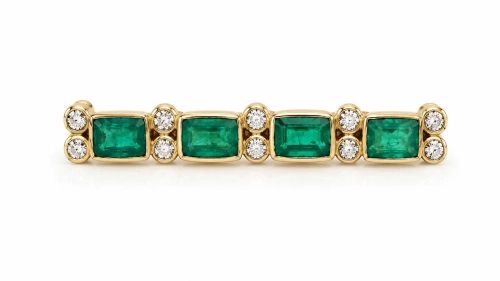 Emerald and diamonds brooch, antique Warsaw, jewelry, old jewelry, Galeria Żak, art, antiques