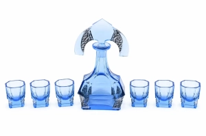 Art deco drinking set, Bohemia, 1930’s