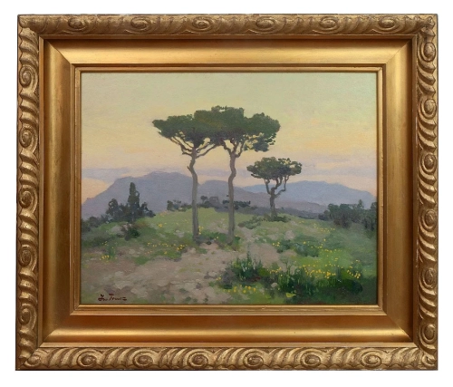 Iwan Trusz "Neapolitan Landscape"   , antique Warsaw, antique paintings, Galeria Żak, art, antiques