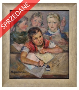Zofia Poreyko “W szkole”, 1951 r.