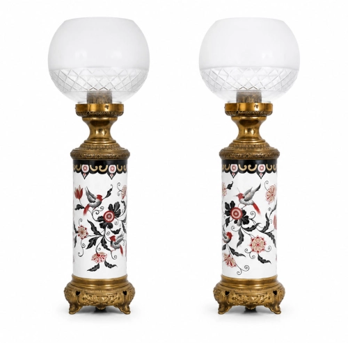 Pair of lamps, 20th century., antique Warsaw, decorative objects, antique home decorations, Galeria Żak, art