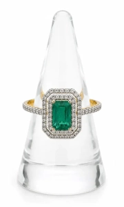 Diamonds and emerald ring