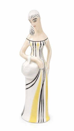 Mushroom picker, Zbigniewa Śliwowska – Wawrzyniak, Ćmielów, 1950’s , antique Warsaw, antique porcelain, old porcelain, Galeria Żak, art, antiques