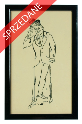 Antoni Uniechowski “Dżentelmen” , antyki Warszawa, skup antyków, dawne malarstwo, malarstwo aukcyjne, malarstwo polskie, Galeria Żak
