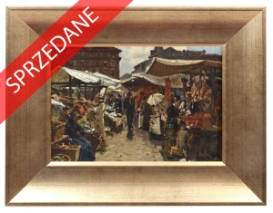 Paul Andorff "Na targu", ok. 1900 r.