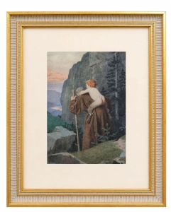 Alexander Otto Stichart “Education” from the cycle “The Story of the Hermit and the Satyr-Boy" 