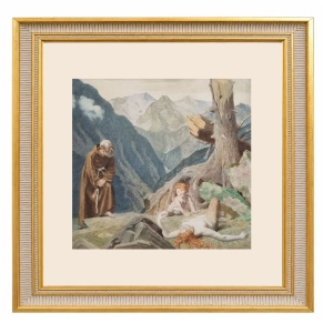 Alexander Otto Stichart “Rescue” from the cycle “The Story of the Hermit and the Satyr-Boy" 
