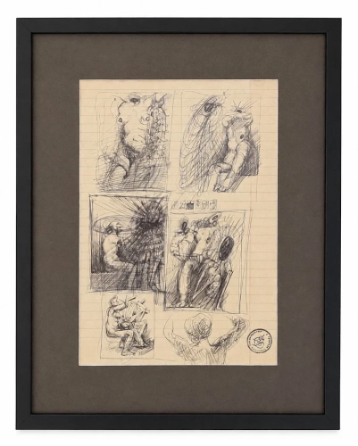 Franciszek Starowieyski “Sketches of female nudes”   , antique Warsaw, antique paintings, Galeria Żak, art, antiques