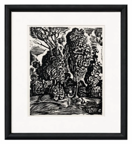 Władysław Żurawski “In the park”,  1930’s  , antique Warsaw, antique paintings, Galeria Żak, art, antiques