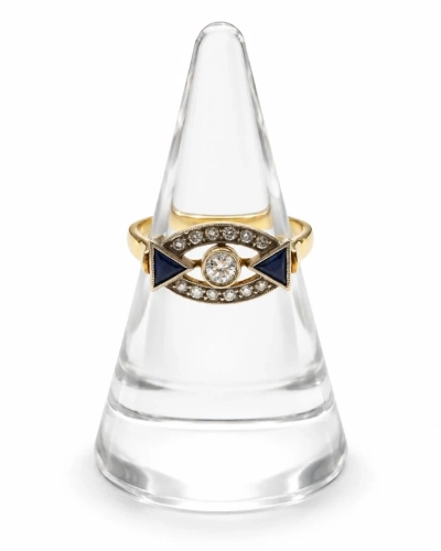 Diamonds and sapphire ring, antique Warsaw, jewelry, old jewelry, Galeria Żak, art, antiques