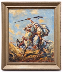 Alfred Schweitzer “Beduin na koniu” 