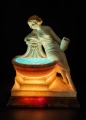 Figura-lampka "Dziewczyna przy źródle", Prof. Sarchi, Włochy, ok. 1920 r., antyki Warszawa, skup antyków, dekoracje, Galeria Żak , rzeźba