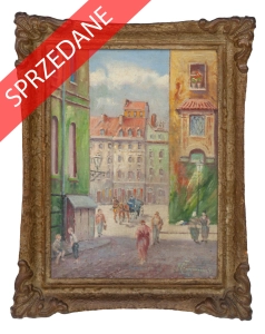 Wacław Farjaszewski  “Stare Miasto w Warszawie latem”