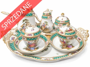 Serwis tête-à-tête, Volkstedt, lata 1790-1800