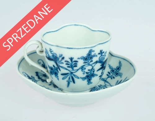 Filiżanka, Miśnia, poł. XIX w. , antyki Warszawa, skup antyków, porcelana, stara porcelana, Galeria Żak