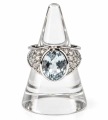 Aquamarine and diamonds ring, antique Warsaw, jewelry, old jewelry, Galeria Żak, art, antiques