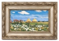 Wacław Dawidowski "Stogi", Józef Makowski "Łodzie" - praca dwustronna , antyki Warszawa, skup antyków, dawne malarstwo, malarstwo aukcyjne, malarstwo polskie, Galeria Żak