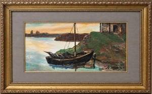 Marian Mokwa "Boats", c. 1950 
