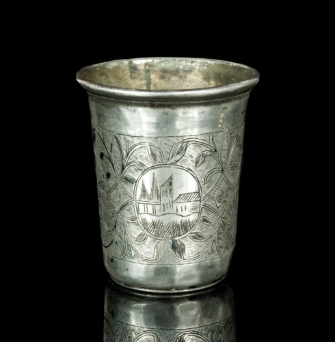 Silver cup, Moscow, Russia, 1880, antiques, old silver, antique silver, antique Warsaw,  Galeria Żak