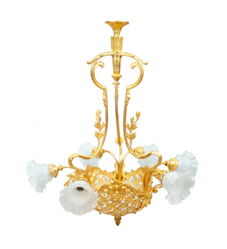 Chandelier, France, 19th century, antiques, old lighting, antique lighting, old lamps, antiques Warsaw,  Galeria Żak