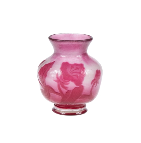 Vase, Henri Muller, Croismare, Nancy, circa 1900, antiques, old glass, antique glass, antique Warsaw,  Galeria Żak