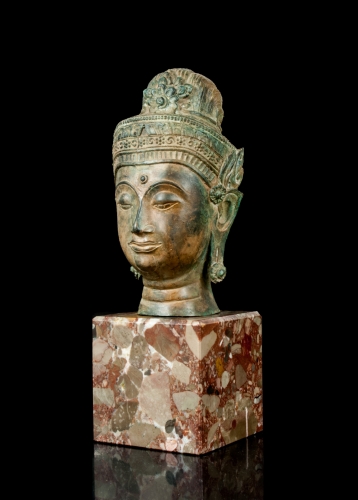 Buddha portrait, 19th/20th century, antiques, old sculptures, antique sculptures, antiques Warsaw,  Galeria Żak
