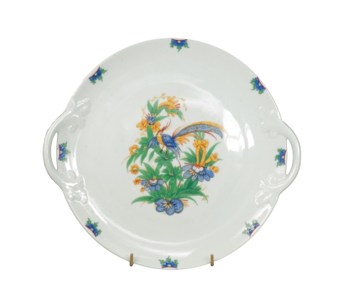 Talerz, Rosenthal, lata 20-te XX w., kwiaty,  antyki, Galeria Żak, stara porcelana, porcelana, antyki Warszawa