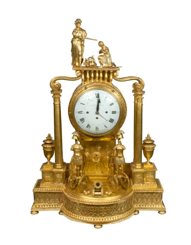 Mantel clock, Johann Vellauer, Vienna, 1815, antiques, old clocks, antique clocks, antiques Warsaw,  Galeria Żak