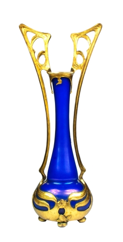 Art Nouveau vase, circa 1900, antiques, old glass, antique glass, antique Warsaw,  Galeria Żak