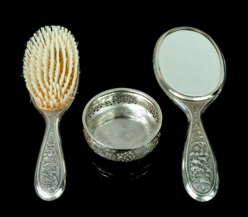 Beauty set, Vietnam, Bac Cuong, half of 20th century, antiques, Asian, oriental, ivory, antiques Warsaw,  Galeria Żak