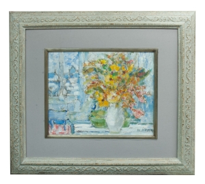 Henryk Krych „Flowers on the window”