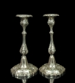 A pair of candlesticks, 19th century