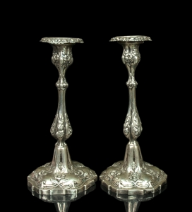 Pair of candlesticks, 19th century
