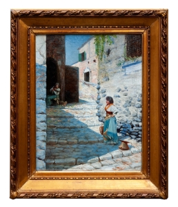 Kazimierz Pietras “Rome – street in the Albano” 1903