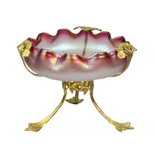 Compote, circa 1900, antiques, old glass, antique glass, antique Warsaw,  Galeria Żak