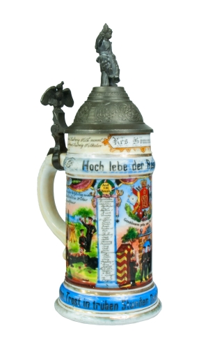 Beer mug, 1901, antiques, old stuff, antique home decorations, decorative objects, antiques Warsaw,  Galeria Żak