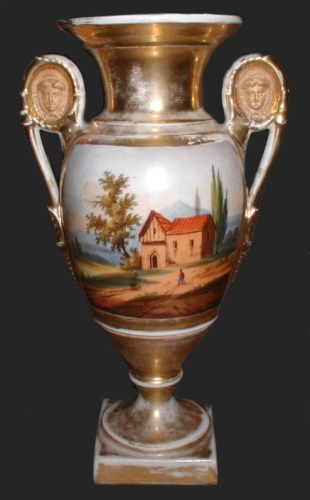 Waza Biedermeier, ok. 1820 r. antyki, Galeria Żak, stara porcelana, porcelana, antyki Warszawa