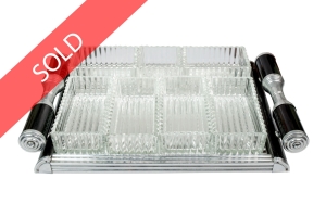 Art Deco set for serving snacks, France, circa 1930 