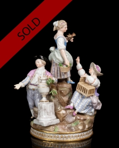 “Group scene”, Meissen, 19th century