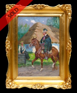 Marian Nowicki, Uhlan with a Girl, 1934